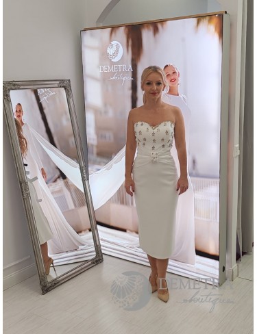 Rochie de mireasa / cununie civila- Unicat 2322