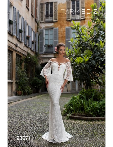 Rochie de mireasa Tarik Ediz- 93671 Rochie de mireasa Tarik Ediz- 93671