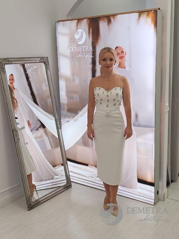 Rochie de mireasa / cununie civila- Unicat 2322